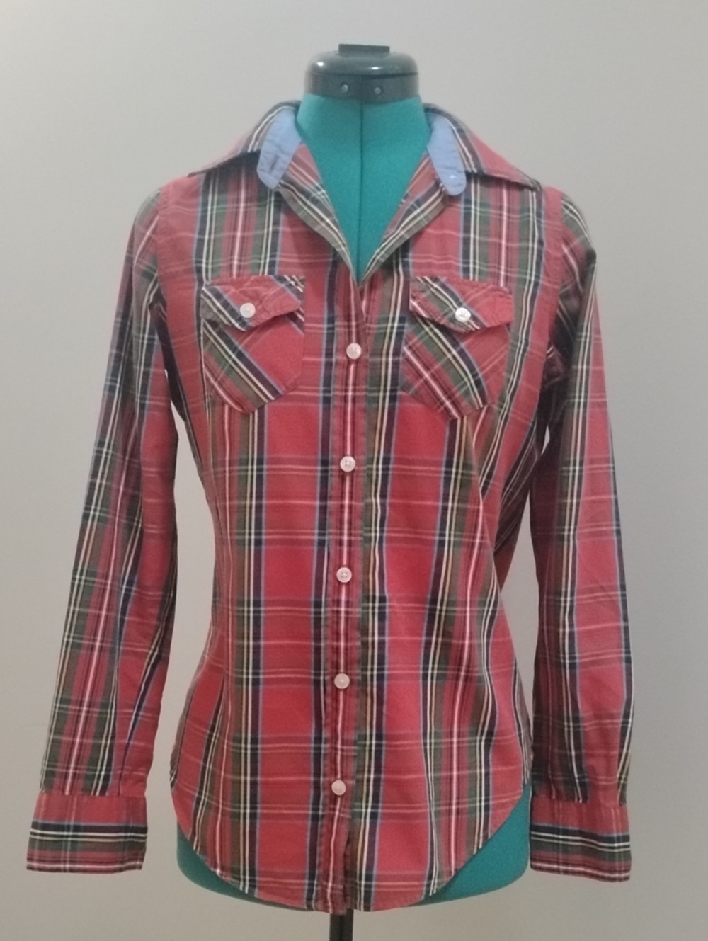 SBS Classic Plaid Button Down Shirt